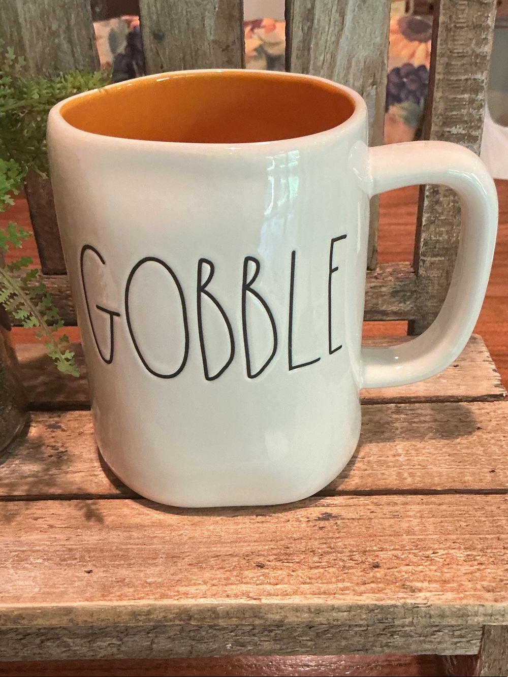 EUC - Rae Dunn GOBBLE Fall/Thanksgiving Mug